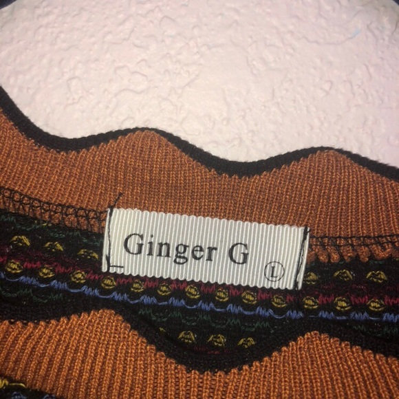 Multi-colored Mock Neck Sweater - Picture 4 of 4